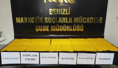 Otomobilde 128 bin kullanımlık sentetik uyuşturucu ele geçirildi