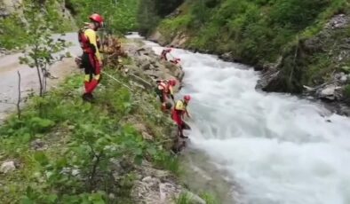 Dereye düşen 9 yaşındaki çocuk kayboldu