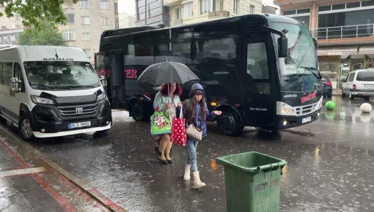 Edirne ve Kırklareli’nde sağanak etkili oldu