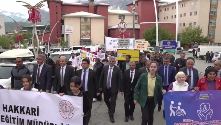 Engelliler Haftası dolayısıyla “farkındalık yürüyüşü” düzenlendi