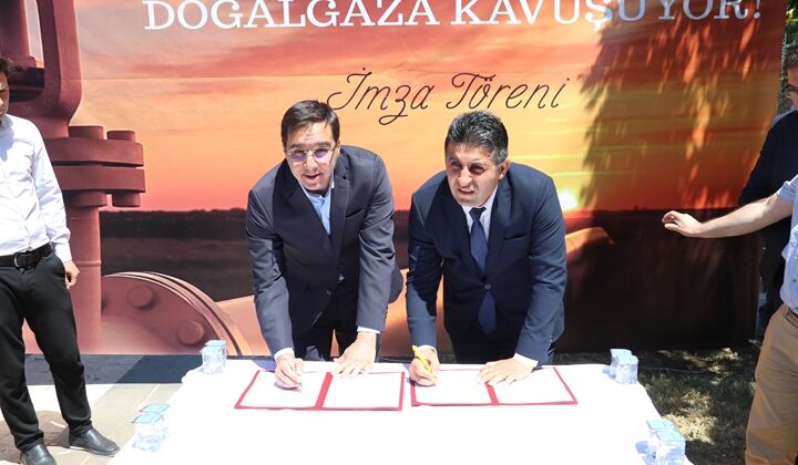 Gercüş’te doğal gaz hattı için imza töreni