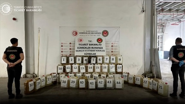 Gümrük muhafaza ekiplerinden rekor miktarda uyuşturucu yakalandı