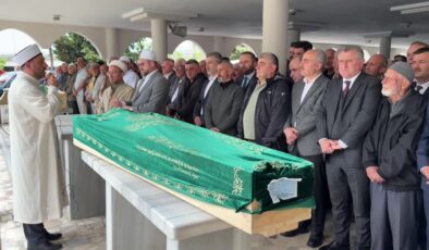 Gençlik ve Spor Bakanı Bak’ın amcası son yolculuğuna uğurlandı