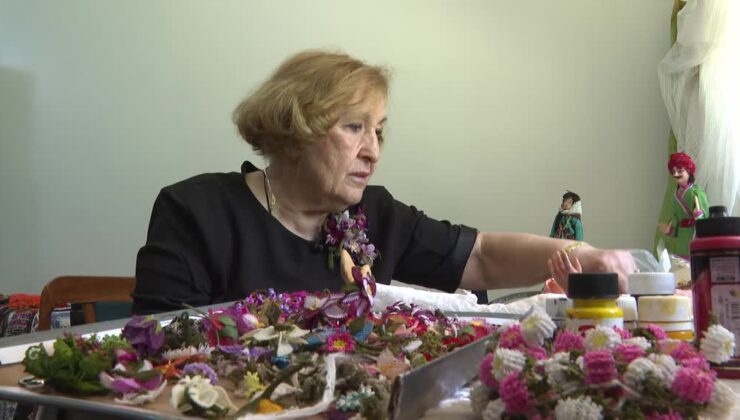 Huzurevi sakini, 60 yıllık sanat birikimini kadınlara destek için kullanacak