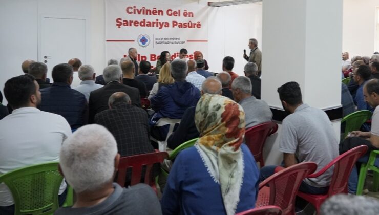 Kulp Belediyesi İlçede Halk Toplantısı Düzenlendi.