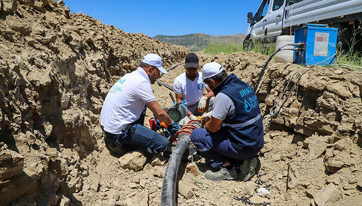 DİSKİ, Hani’de 370 konutluk TOKİ’nin su sorununu çözüyor