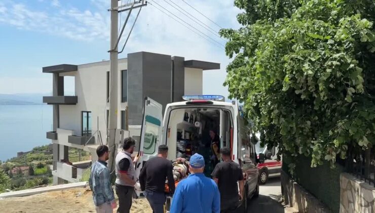 İnşaatta yüksekten düşen 2 işçi yaralandı