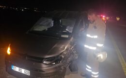 Otomobil ile hafif ticari araç çarpıştı: 6 kişi yaralandı