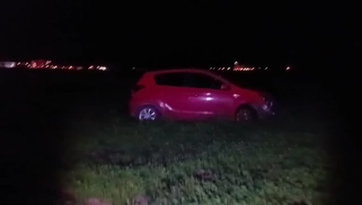 Otomobilin çarptığı sürüdeki 12 koyun telef oldu, sürücü yaralandı