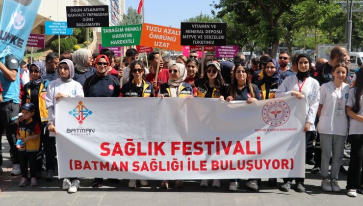 Sağlıklı bireyler için Batman’da festival düzenlendi
