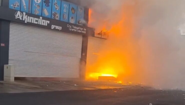 Diyarbakır’da Hırdavat Dükkanında patlama anı