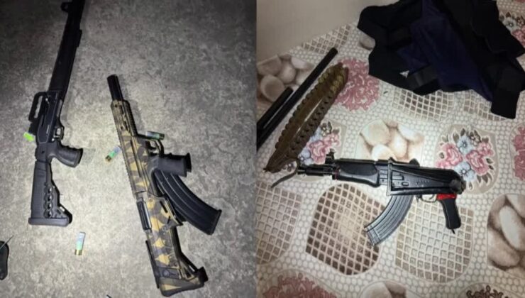 Silah, patlayıcı ve etil alkol ele geçirilen operasyonda 2 zanlı tutuklandı