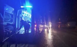 Silobas ile çarpışan otomobildeki kişi yaralandı
