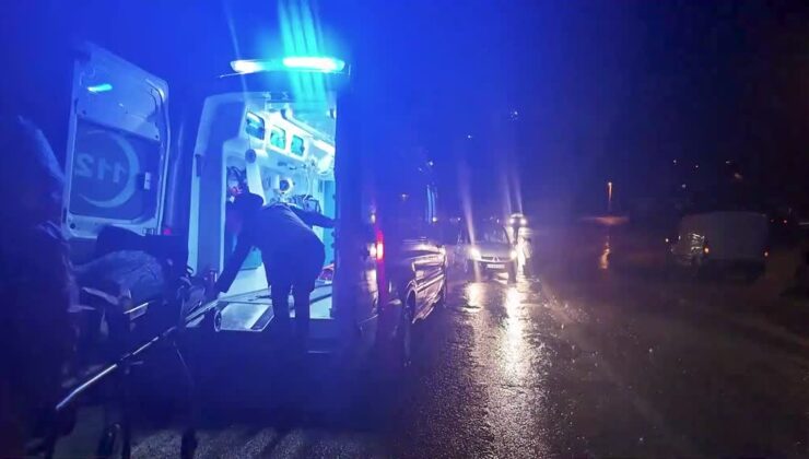 Silobas ile çarpışan otomobildeki kişi yaralandı
