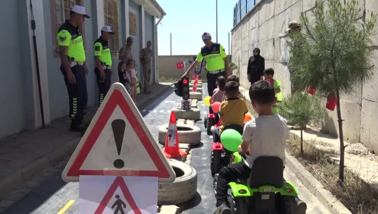 Silopi’de öğrencilere trafik eğitimi verildi