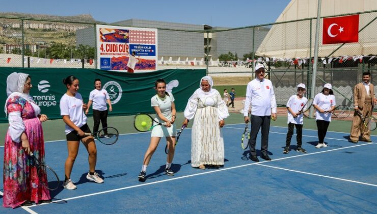 Şırnak’ta 4. Uluslararası Cudi Cup Tenis Turnuvası başladı