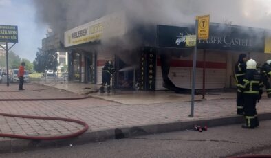 Kırtasiye Yangını Korkuttu: Bir kişi dumandan etkilendi