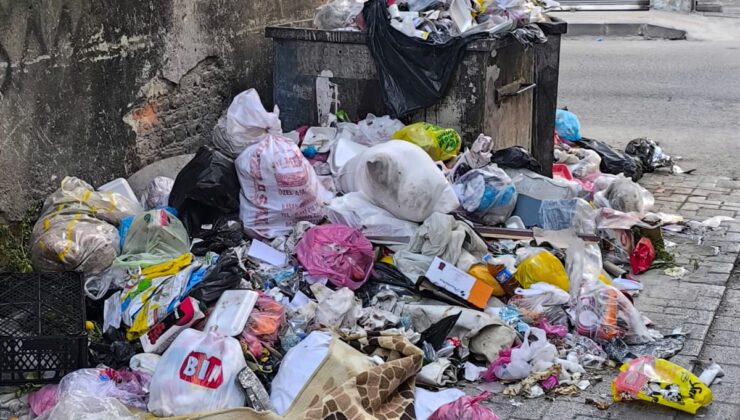 Bağlar’da toplanmayan çöpler tepkilere neden oldu