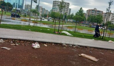 Kayapınar’da fırtına sonrası temizlik!