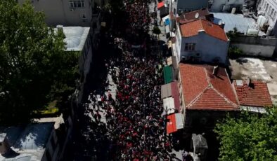 İHH’nin düzenlediği Gazze’ye destek yürüyüşü başladı
