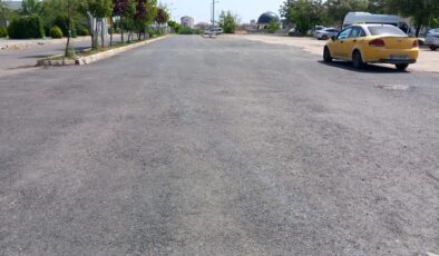 Hastane yolu asfaltlandı