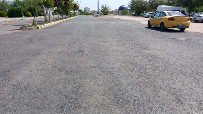 Hastane yolu asfaltlandı
