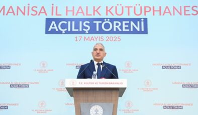 Bakan Ersoy, Manisa İl Halk Kütüphanesi’nin açılışını yaptı