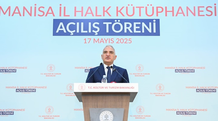 Bakan Ersoy, Manisa İl Halk Kütüphanesi’nin açılışını yaptı