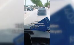 Ambulansa yol vermeyen sürücüye 3 bin 160 lira ceza kesildi