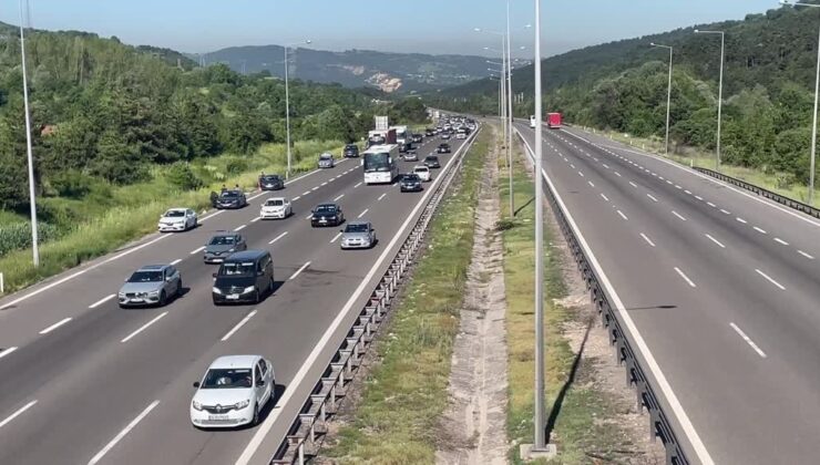 Anadolu Otoyolu’nda bayram tatili yoğunluğu