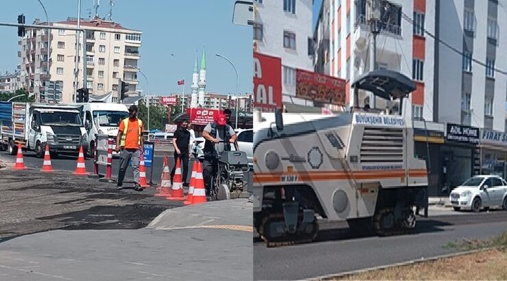 Bağlar’ın En İşlek Caddesi Asfaltlanıyor