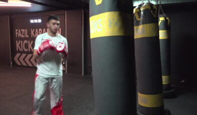 Babasının izinden giden genç kick boksçunun hedefi şampiyonluk