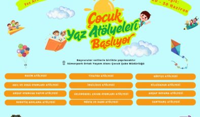 Diyarbakır’da çocuklar için yaz atölyeleri başlıyor