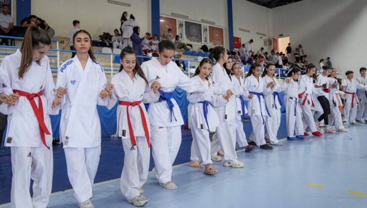Çermik’te düzenlenen karate turnuvası halayla sona erdi