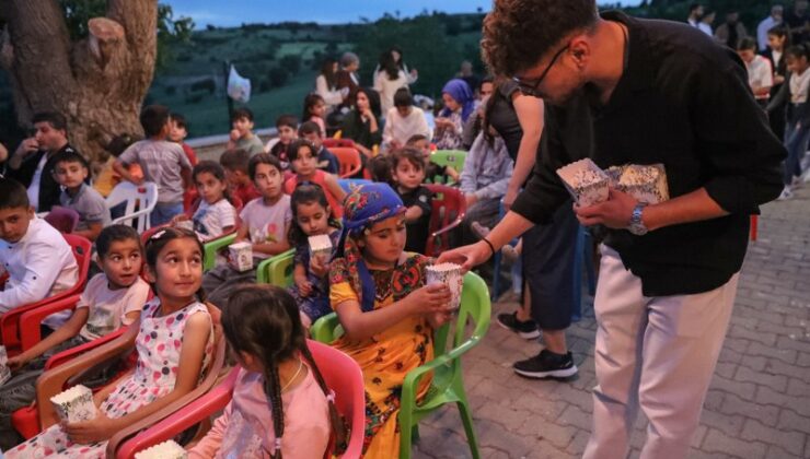 Diyarbakır’da kırsal çocuklara yıldızlar altında sinema