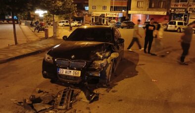 Diyarbakır’ın Kulp ilçesinde gece yarısı korkutan kaza