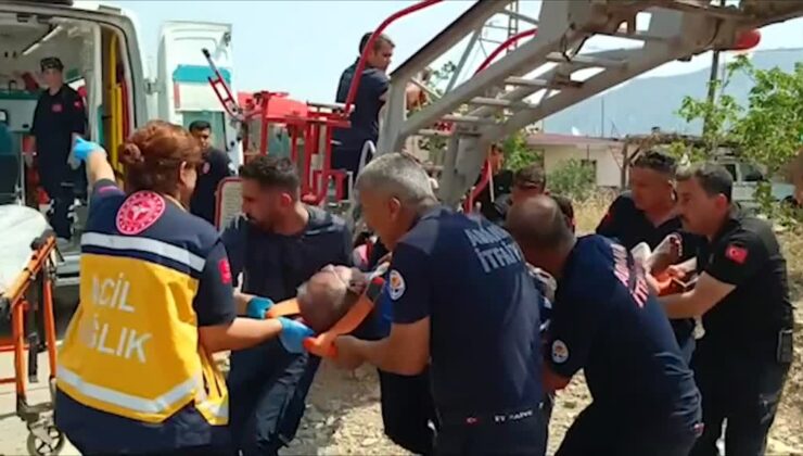 Elektrik akımına kapılan boyacı yaralandı