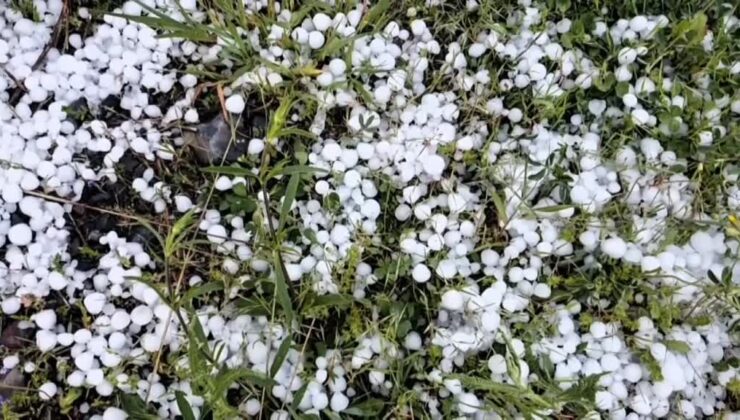 Erzurum ve Ardahan’da dolu ve sağanak etkili oldu