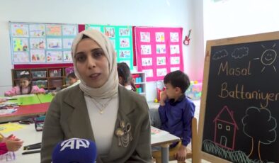 Fatma öğretmen masal battaniyesiyle öğrencilerinin becerilerinin gelişmesini sağladı