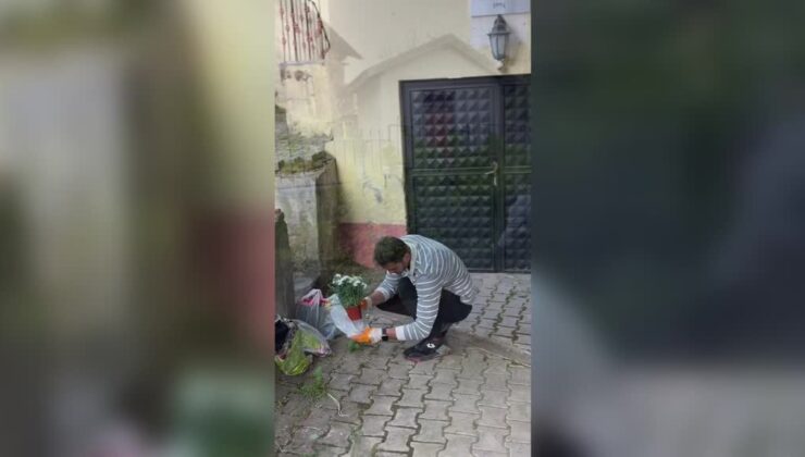 Genç imam görev yaptığı köy camisinin çehresini güzelleştirdi