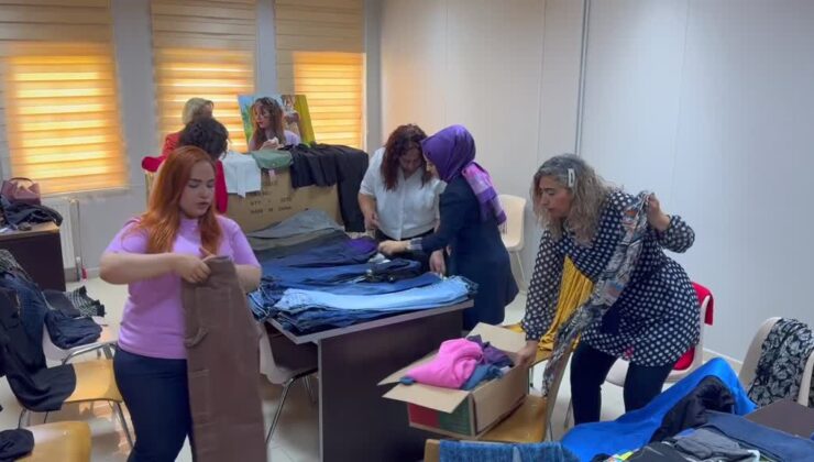 Gönüllü kadınlardan öğrencilere ücretsiz Giyim Mağazası hizmeti
