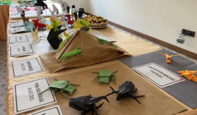 Görme engelli müzik öğretmeni origami ile görmediği figürlere şekil veriyor