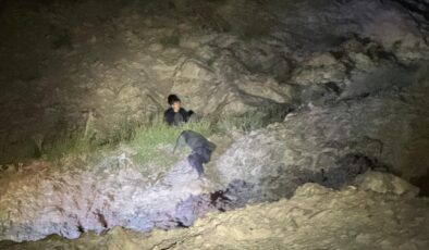 Hayvan otlatırken kayalıktan düşen çocuk kurtarıldı