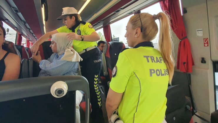 Diyarbakır Otobüs Terminalinde Emniyet Kemeri Denetimi