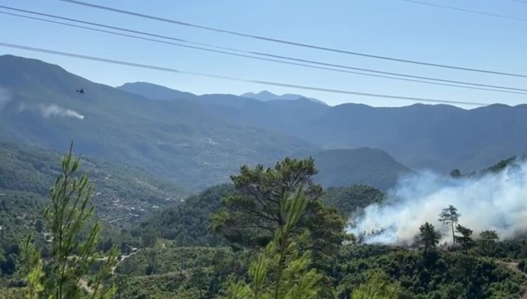 Alanya ve Aksu’daki orman yangınlarına yoğun müdahale
