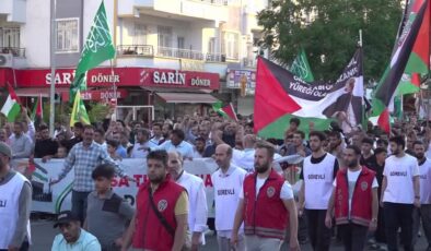 İsrail’in Gazze’ye saldırıları Diyarbakır ve Batman’da protesto edildi