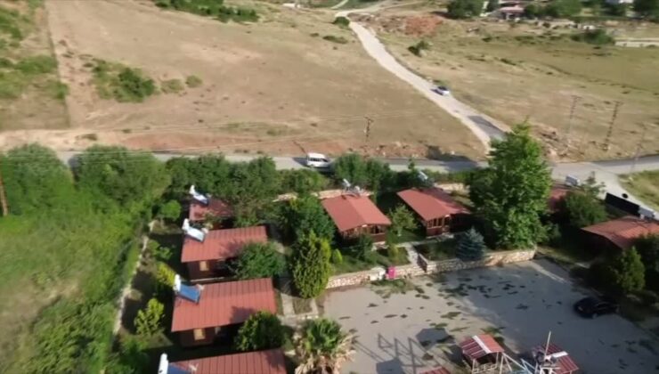 Devlet desteğiyle yaylada bungalov tesisi kurdu
