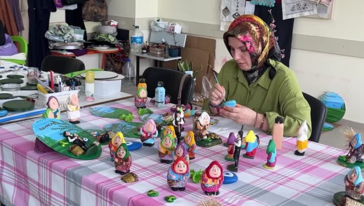 Yöresel taş bebekleriyle yurt dışına açıldı