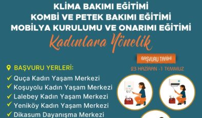 Mobilyadan klimaya kadınlara teknik beceri eğitimi