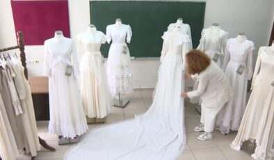 Nostaljik gelinliklerden ilhamla 40 kıyafet tasarlandı